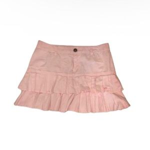 Y2K Coquette Pink Ruffled Skirt